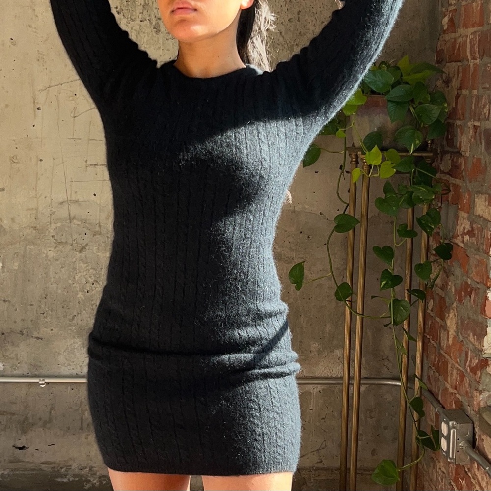 women’s black vintage esprit sweater dress